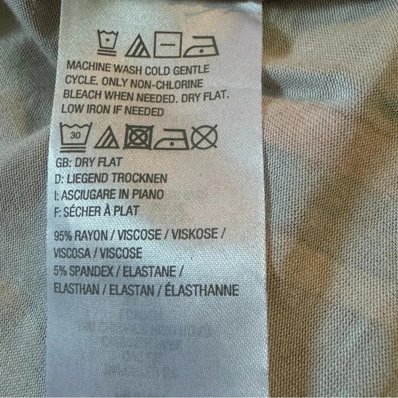 Logo Lori Goldstein Medium Cardigan Pink Button Up Striped 3/4 Sleeve V Neck - Picture 8 of 8